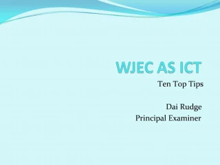 WJEC AS ICT