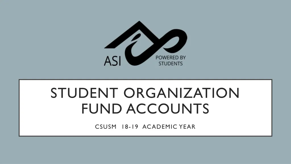 student organization fund accounts csusm 18 19 academic year