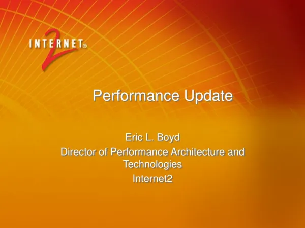 Performance Update