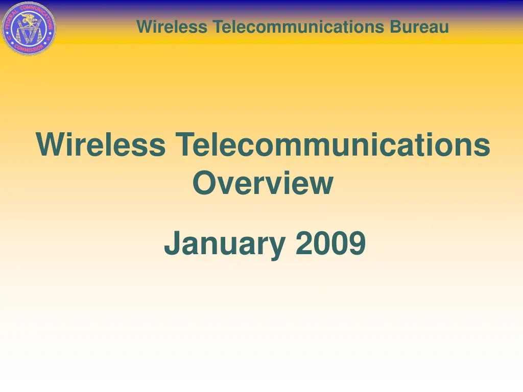 wireless telecommunications overview