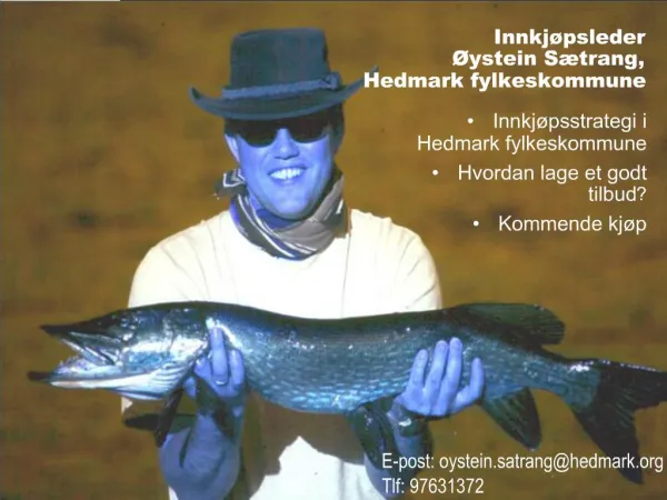 Innkj psleder ystein S trang, Hedmark fylkeskommune