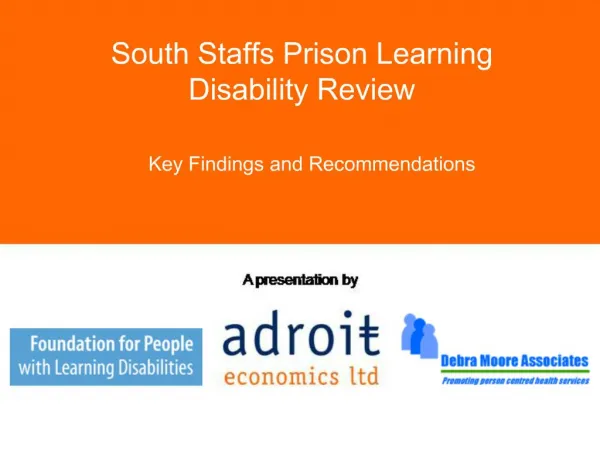 South Staffs Prison Learning Disability Review