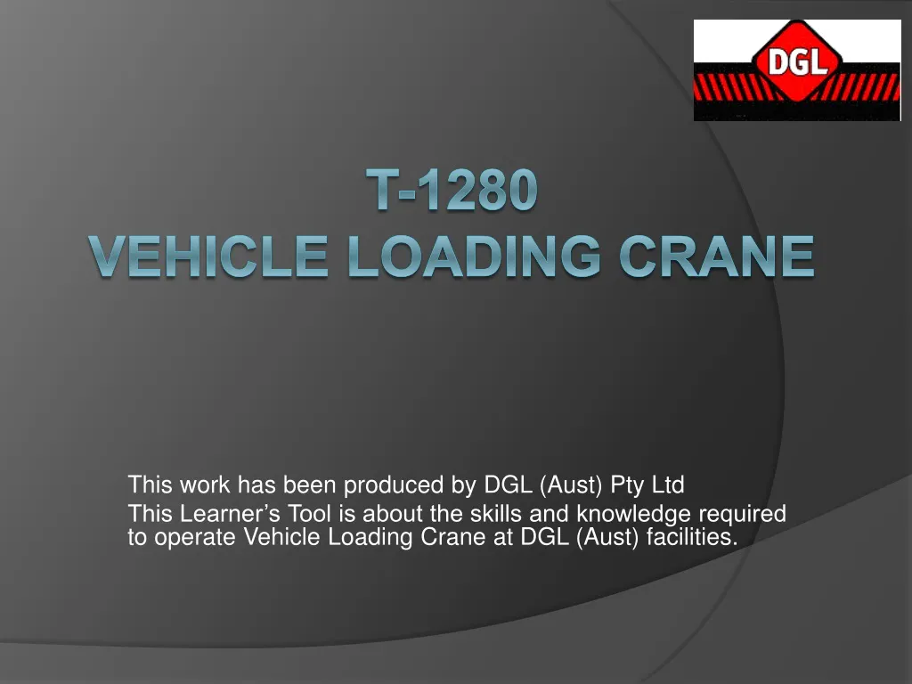 t 1280 vehicle loading crane
