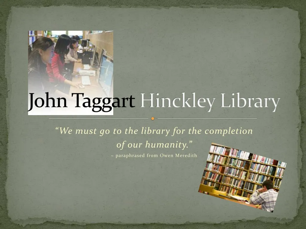 john taggart hinckley library