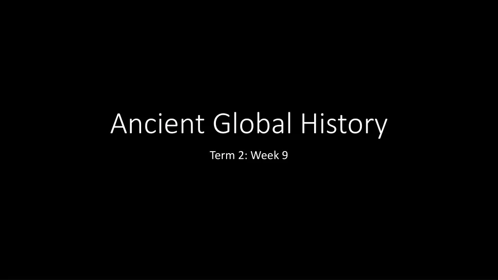 ancient global history