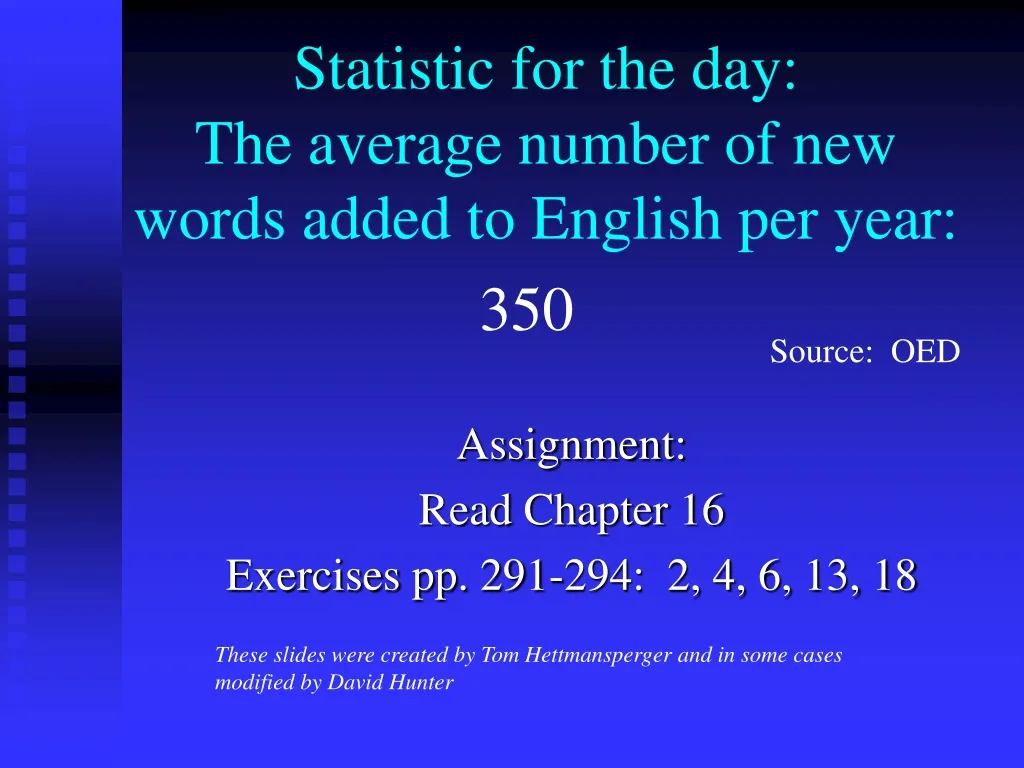 statistic for the day the average number of new words added to english per year