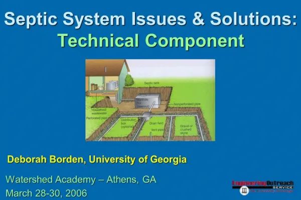Septic System Issues Solutions: Technical Component