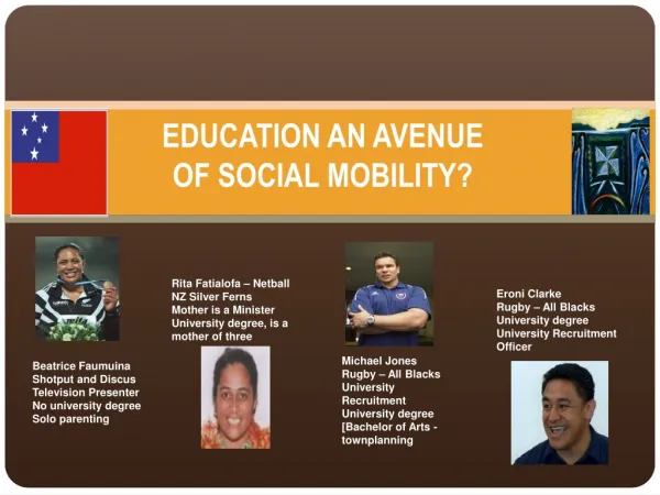 EDUCATION AN AVENUE OF SOCIAL MOBILITY?
