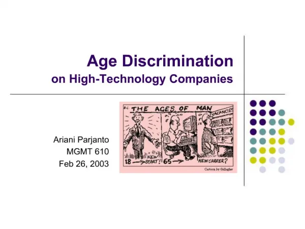 Age Discrimination on High-Technology Companies