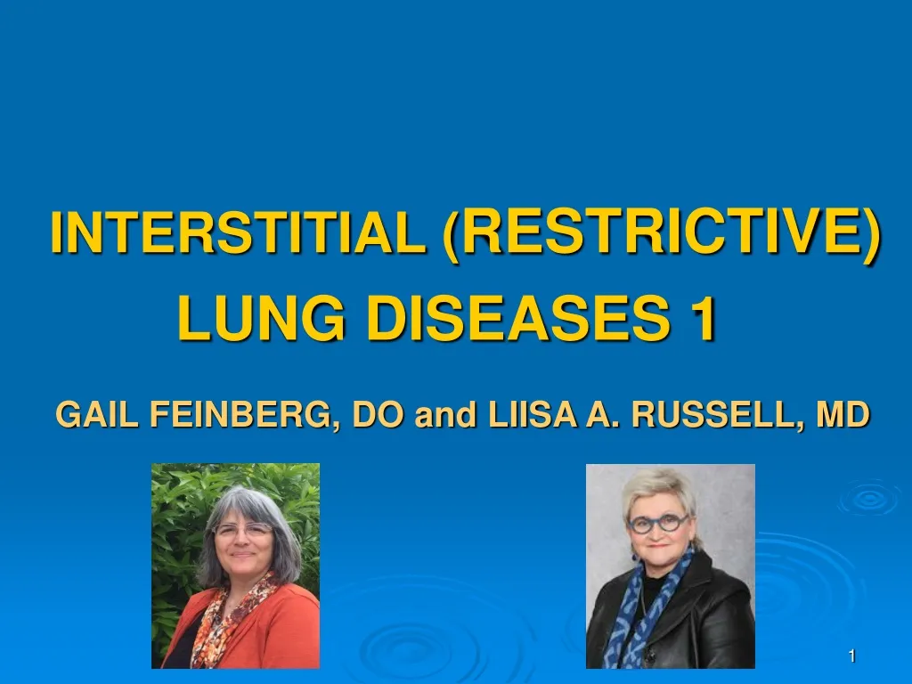 interstitial restrictive lung diseases 1