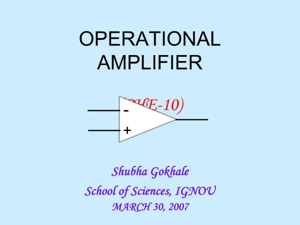 OPERATIONAL AMPLIFIER PHE-10
