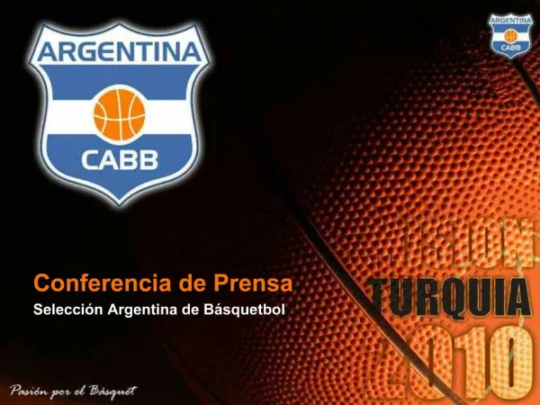 Conferencia de Prensa Selecci n Argentina de B squetbol
