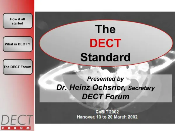 The DECT Standard