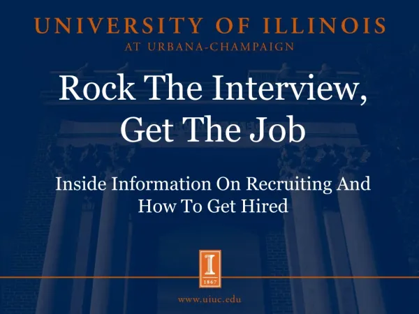Rock The Interview, Get The Job Inside Information On Recruiting And How To Get Hired