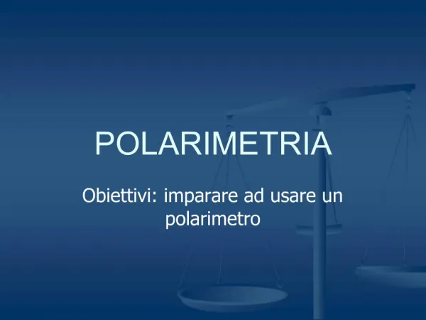 POLARIMETRIA