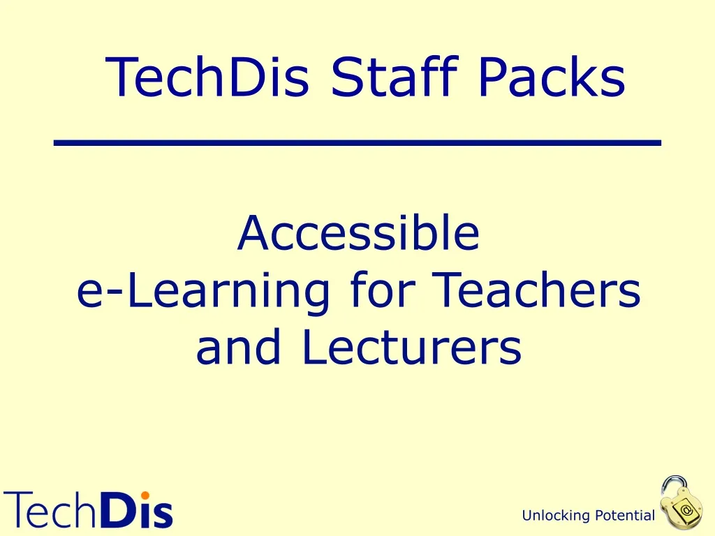 accessible e learning for teachers and lecturers