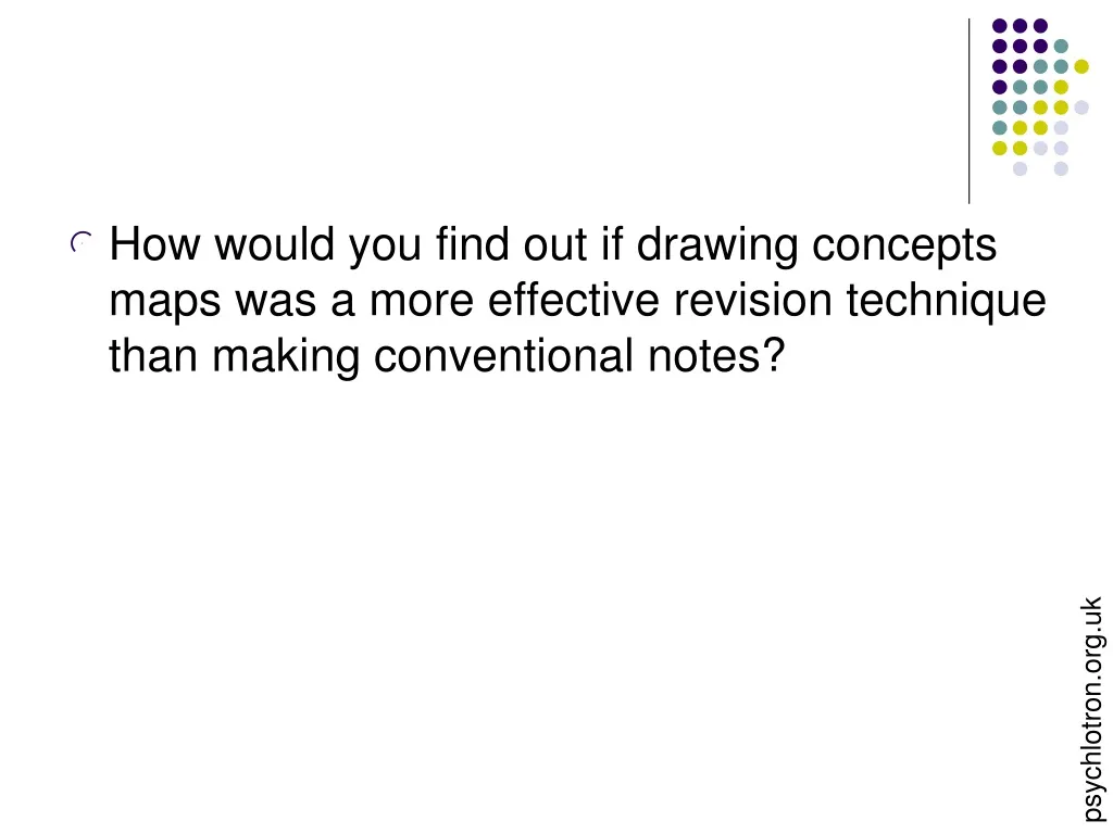 how would you find out if drawing concepts maps