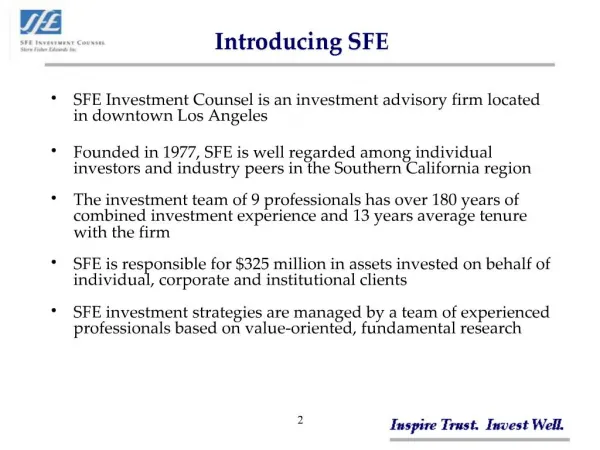 SFE Investment Counsel