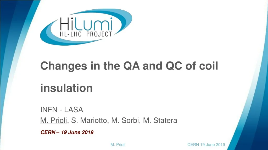 changes in the qa and qc of coil insulation