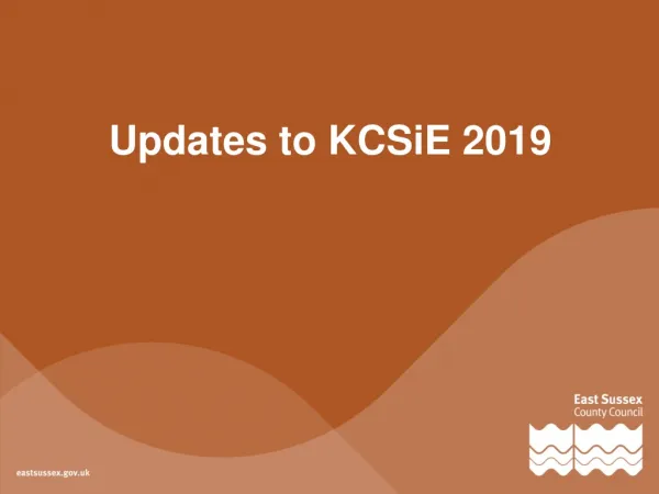 Updates to KCSiE 2019