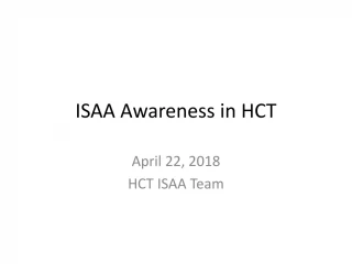 ISAA Awareness in HCT - slide 1