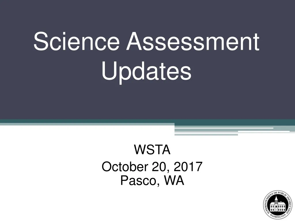 science assessment updates
