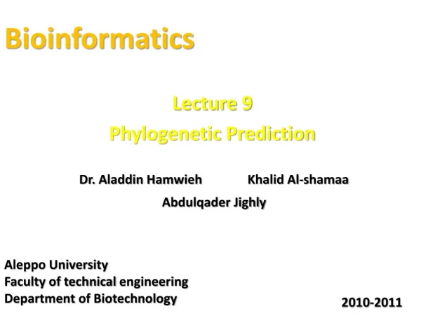 Bioinformatics