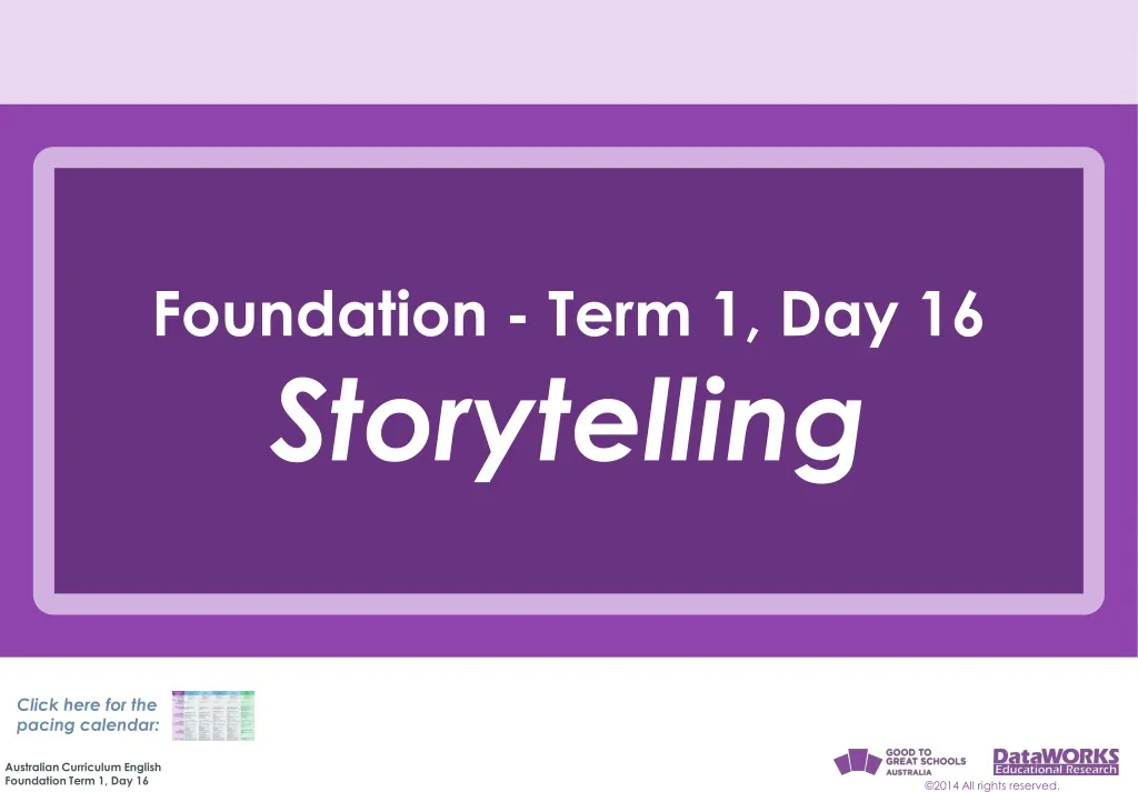 foundation term 1 day 16 storytelling