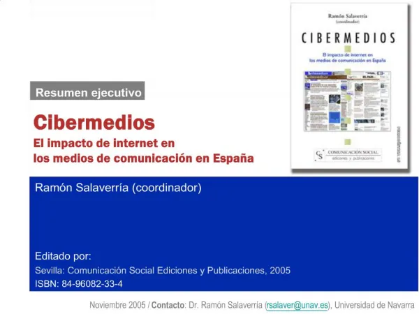 Cibermedios El impacto de internet en los medios de comunicaci n en Espa a