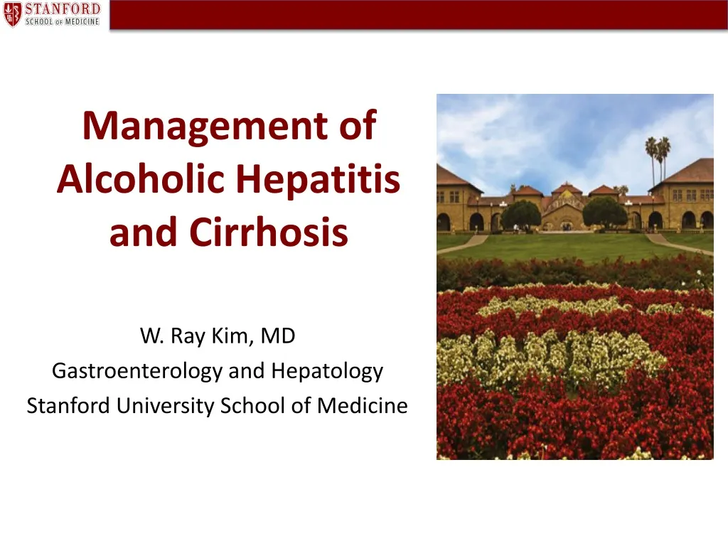 management of alcoholic hepatitis and cirrhosis