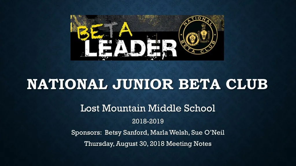 national junior beta club