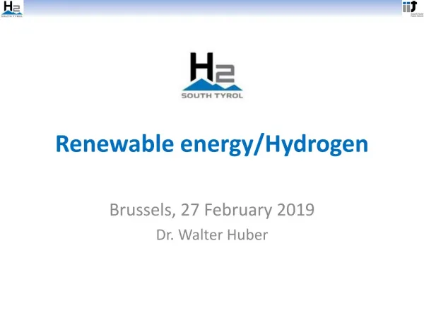 Renewable energy/Hydrogen