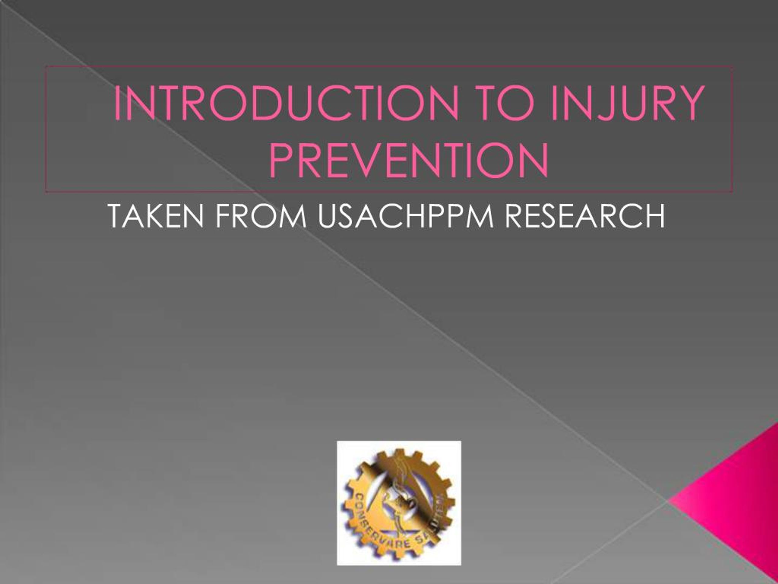 PPT - INTRODUCTION TO INJURY PREVENTION PowerPoint Presentation, free ...