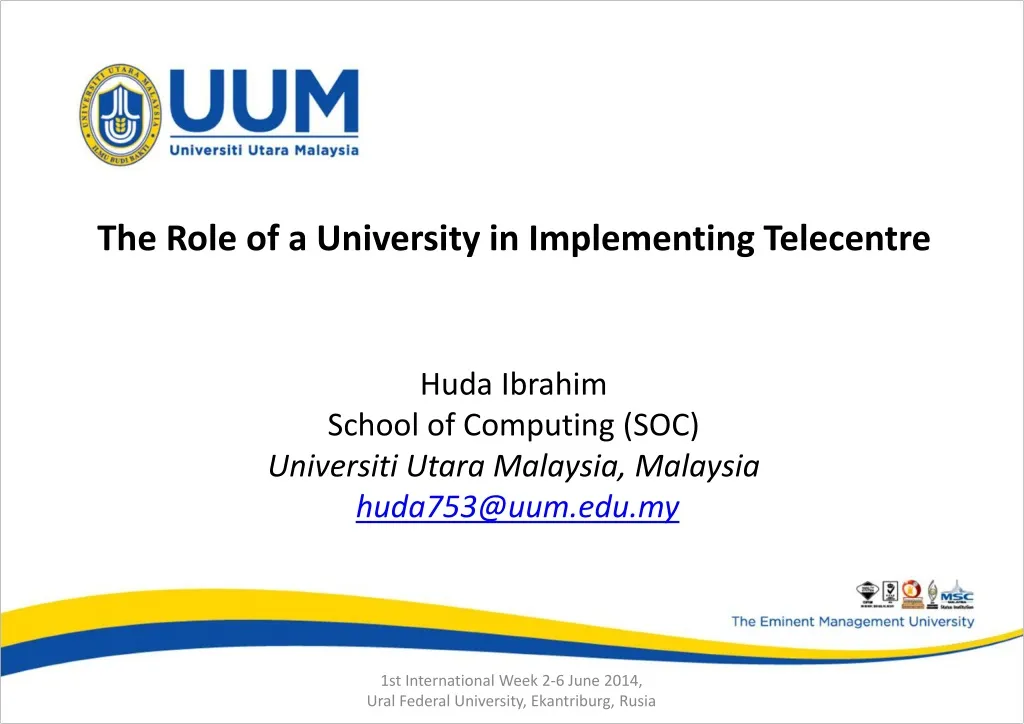 the role of a university in implementing