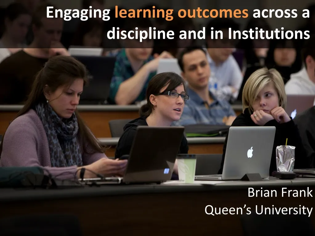 engaging learning outcomes across a d iscipline