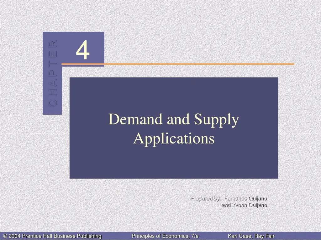 demand and supply applications