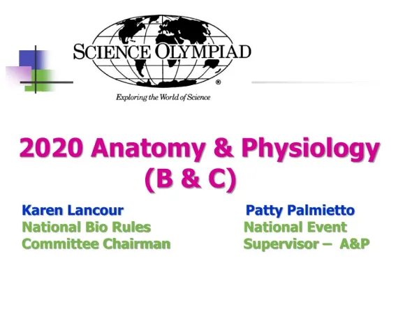 2020 Anatomy &amp; Physiology 				(B &amp; C)