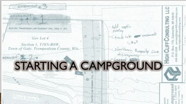 starting a campground