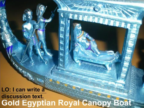 Gold Egyptian Royal Canopy Boat