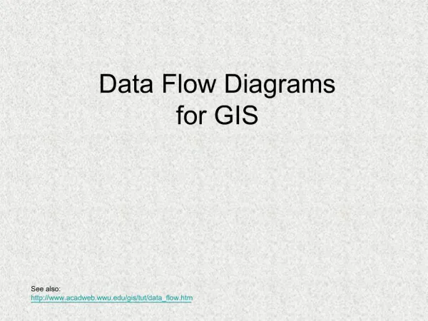 Data Flow Diagrams for GIS