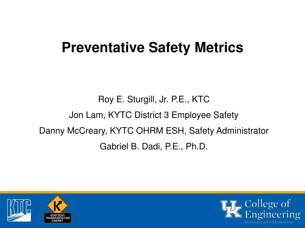 preventative safety metrics