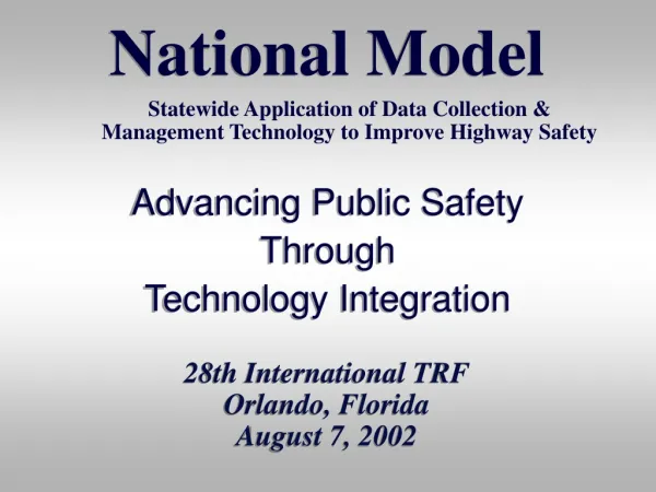 Advancing Public Safety Through Technology Integration