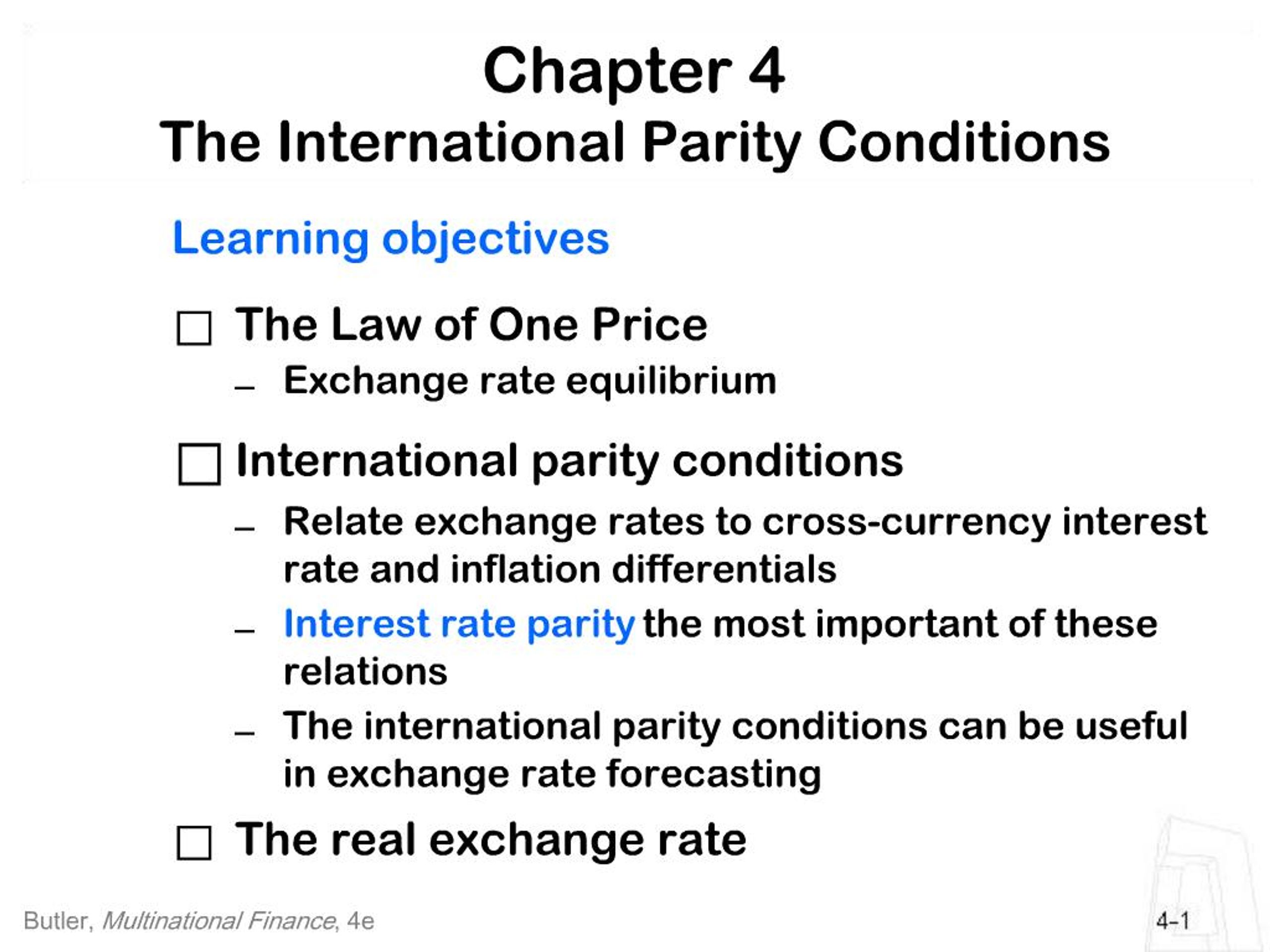 PPT - Chapter 4 The International Parity Conditions PowerPoint ...