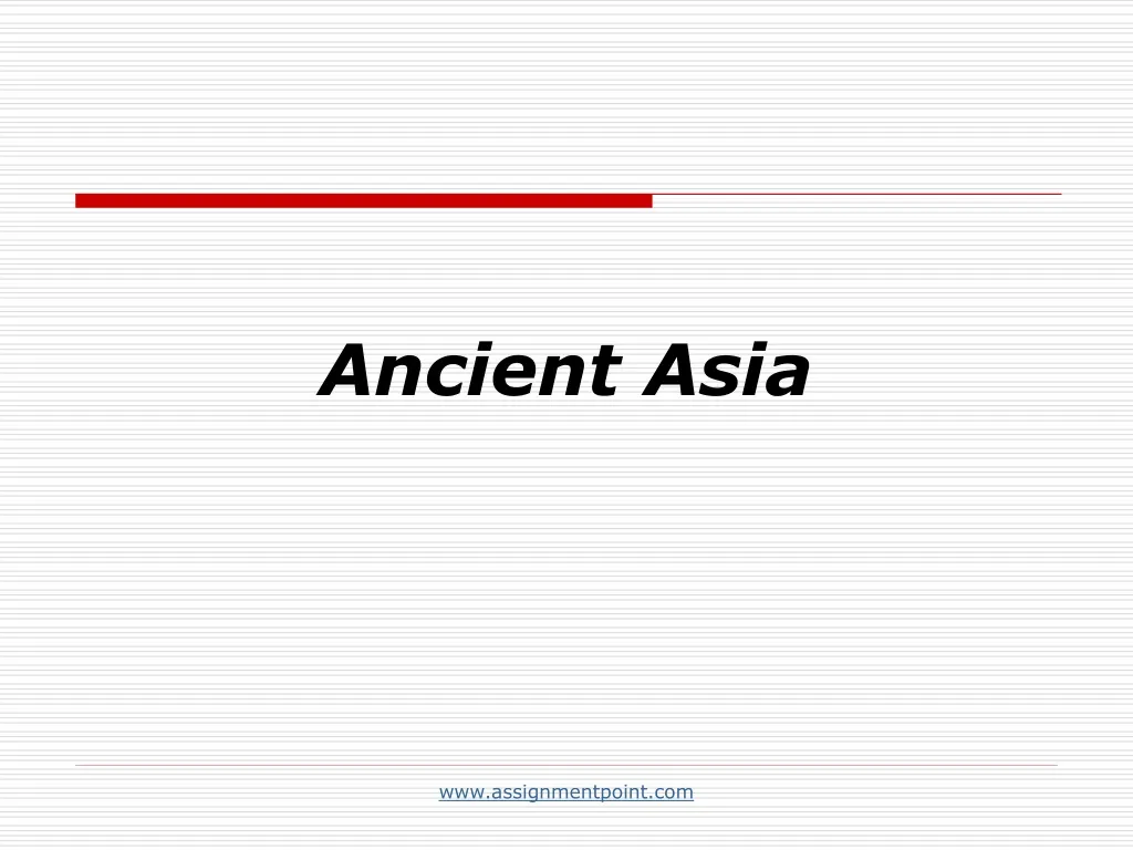ancient asia