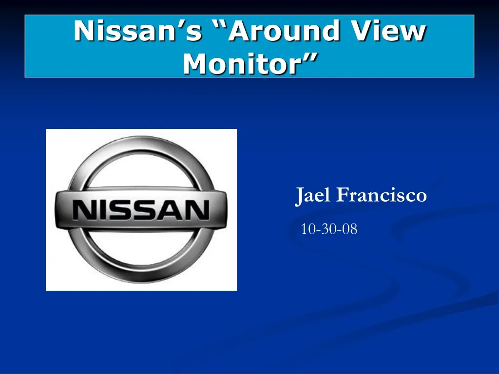 nissan s around view monitor