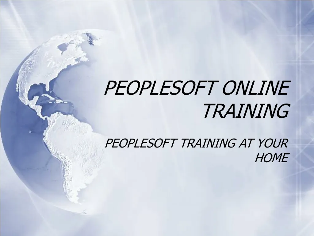 peoplesoft online training