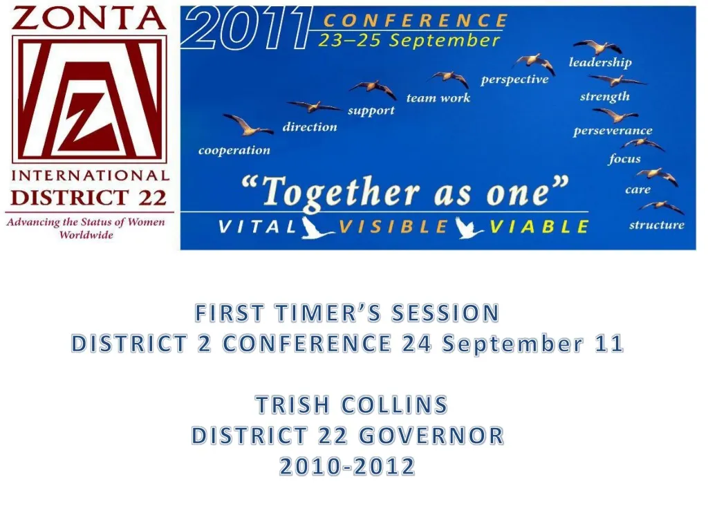 first timer s session district 2 conference