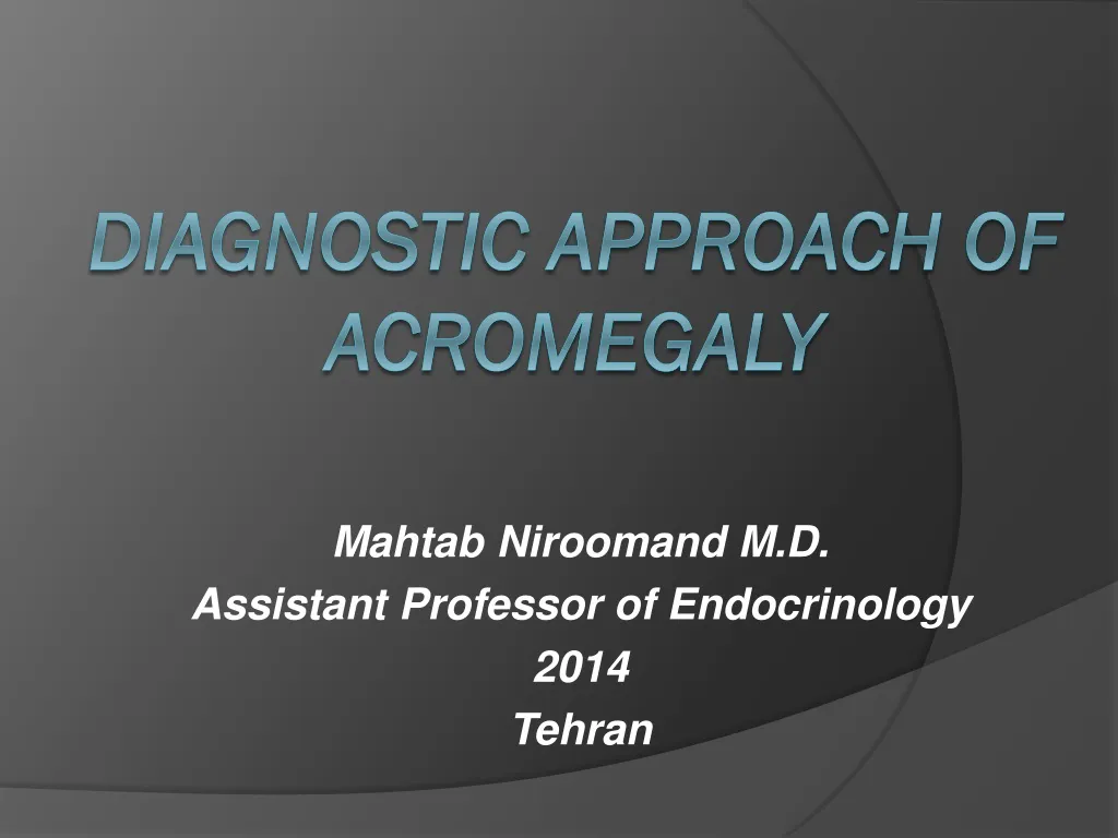 mahtab niroomand m d assistant professor of endocrinology 2014 tehran
