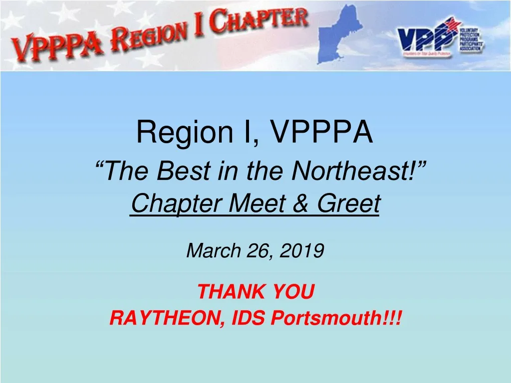 region i vpppa the best in the northeast chapter meet greet