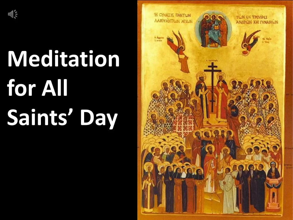 meditation for all saints day